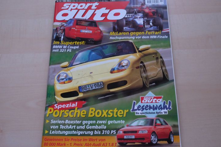 Deckblatt Sport Auto (10/1998)